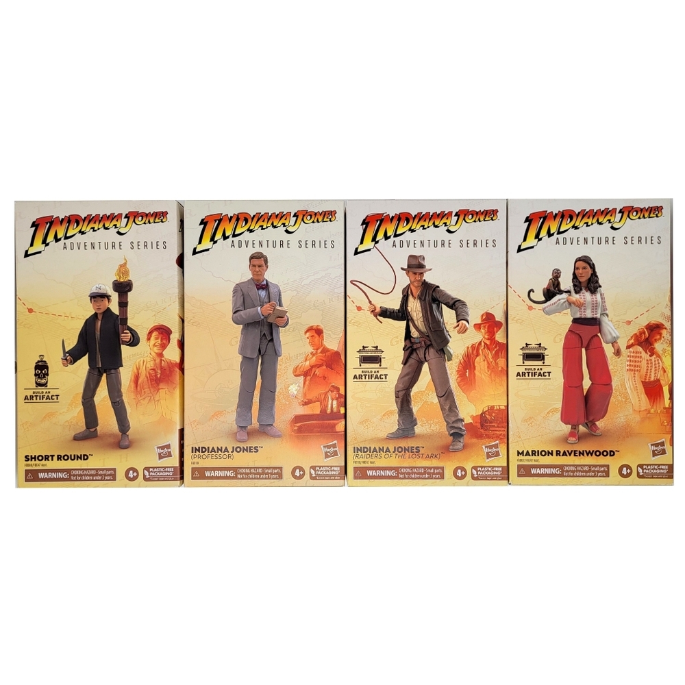 Indiana Jones Adventure Series Marion Ravenwood Professor Short Round Lot Of 4